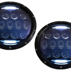 7 Inch CREE LED Headlights Amber Halo DRL suitable for Jeep Wrangler TJ & JK (1997-2018)