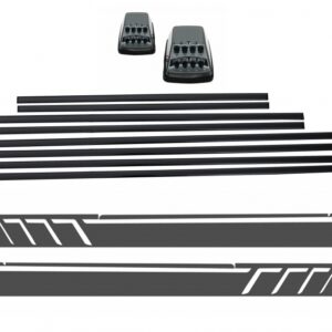 Add On Door Moldings Strips with Side Decals Sticker Vinyl Dark Grey and Turning Lights suitable for MercedesG-Class W463 (1989-2015)