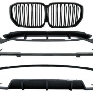 Aero Body Kit Carbon Fiber with Central Kidney Grilles Piano Black suitable for BMW X5 G05 (2018-2022) M-Tech Black Knight Design