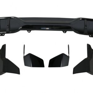 Aero Body Kit Front Bumper Lip and Air Diffuser suitable for BMW X5 G05 (2018-2022) M Design Piano Black
