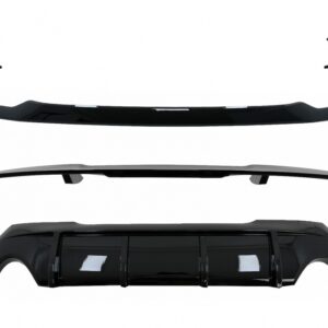 Aero Body Kit Front Bumper Lip and Air Diffuser suitable for BMW 1 Series F40 M Sport (2019-Up) Piano Black