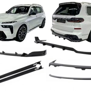 Aero Body Kit suitable for BMW X7 G07 LCI M-Tech (2023-) Black Knight Design Piano Black