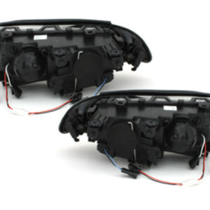 Angel Eyes Headlights suitable for BMW 3 Series E46 Coupe Cabrio (04.1999-03.2003) Black