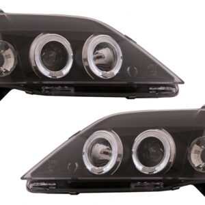 Angel Eyes Headlights suitable for Dacia Logan (2004-2008) Black
