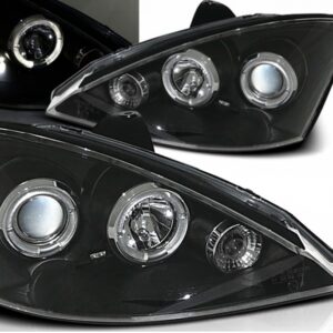 Angel Eyes Headlights suitable for Ford Focus (11.2001-10.2004) Black