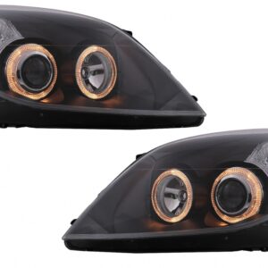 Angel Eyes Headlights suitable for Opel Vectra C Signum Facelift (09.2005-2008) Black
