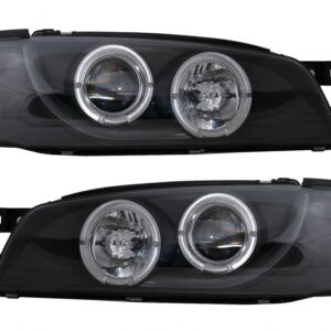 Angel Eyes Headlights suitable for Subaru Impreza I GM, GC, GF (05.1993-2000) Black