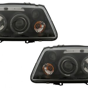Angel Eyes Headlights suitable for VW Bora (09.1998-07.2005) Black
