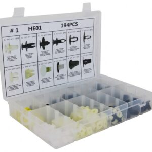Auto Clips Plastic fasteners Kit 194 pcs