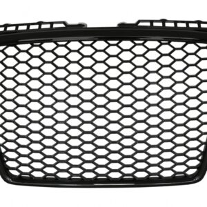 Badgeless Front Grille suitable for Audi A3 8P (2004-2007) RS Design Piano Black