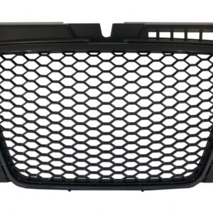 Badgeless Front Grille suitable for Audi A3 8P Facelift (2007-2012) RS Design Piano Black