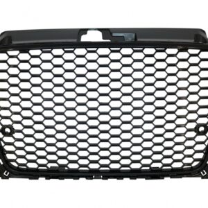 Badgeless Front Grille suitable for Audi A3 8V (2012-2016) RS3 Design Piano Black