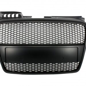 Badgeless Front Grille suitable for Audi A4 B7 (2004-2008) RS4 Design Matte Black