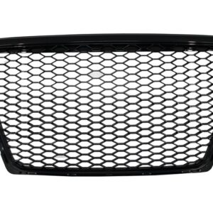 Badgeless Front Grille suitable for Audi A4 B8 (2007-2012) RS Design Piano Black
