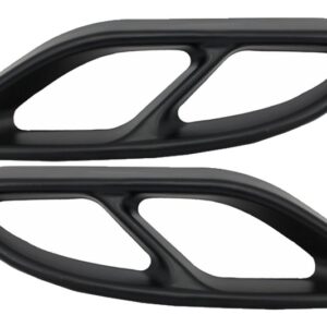 Black Muffler Tips Covers suitable for Mercedes C-Class W205 S65 E65 GLE W166 X166 GLC W253 Sport Design