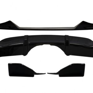 Body Kit Front Bumper Lip and Air Diffuser suitable for BMW X5 F15 (2014-2018) Aero Package M Technik Sport Piano Black