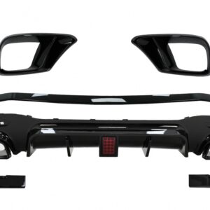 Body Kit Front Bumper Lip and Air Diffuser suitable for Mercedes S-Class W222 Facelift S65 S63 (07.2017-08.2020) Sedan