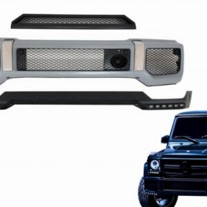 Body Kit Front Bumper Spoiler LED DRL Extension suitable for Mercedes G-Class W463 (1989-2017) G65 Design