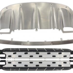 Body Kit Skid Plates Bumper Guards with Running Boards Side Steps Off Road suitable for Porsche Cayenne 958 (2010-2014)