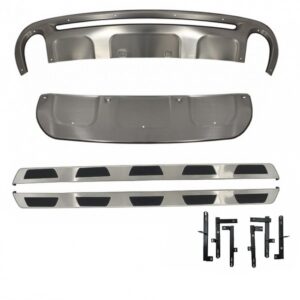 Body Kit Skid Plates Off Road Running Boards Side Steps suitable for Audi Q7 Facelift S-Line (2010-2015)