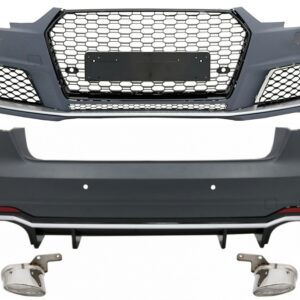 Body Kit suitable for Audi A4 B9 8W (2016-2018) with Rear Diffuser RS4 Design