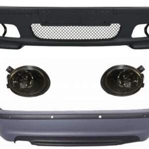 Body Kit suitable for BMW 3 Series E46 Sedan (1998-2004) Bumper With PDC and Fog Lights Smoke Lens M-Technik Design