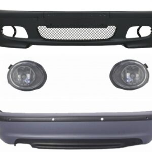 Body Kit suitable for BMW 3 Series E46 Sedan (1998-2004) Bumper with PDC Side Skirts and Fog Lights Clear Chrome M-Technik Design