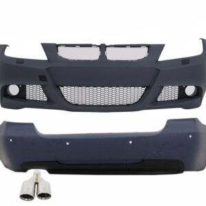 Body Kit suitable for BMW 3 Series E90 (2005-2008) M-Technik Design With Exhaust Muffler M-Power