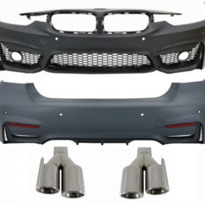 Body Kit suitable for BMW 3 Series F30 Non LCI & LCI (2011-2018) With Side Skirts and Exhaust Muffler Tips M3 Sport EVO Design