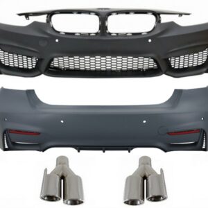 Body Kit suitable for BMW 3 Series F30 (2011-2015) F30 LCI (2016-up) with Exhaust Muffler Tips M3 Sport Design