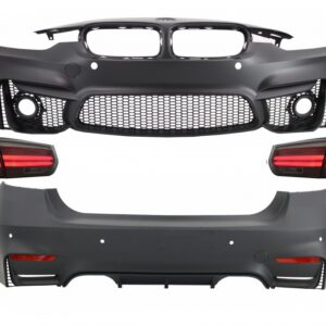 Body Kit suitable for BMW 3 Series F30 (2011-2019) with LED Taillights Dynamic Sequential Turning Light EVO II M3 CS Design