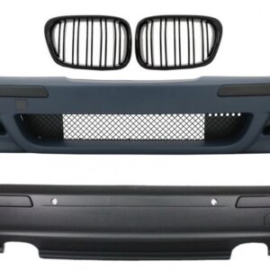Body Kit suitable for BMW 5 Series E39 (1997-2003) M5 Look with Central Grille Double Stripe Piano Black