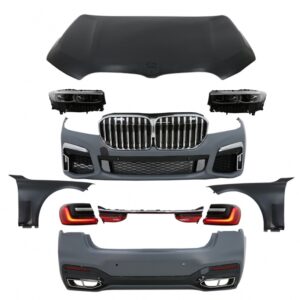 Body Kit suitable for BMW 7 Series G12 (2015-2019) Conversion to G12 LCI 2020 Design