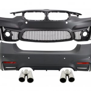 Body Kit suitable for BMW F30 (2011-2019) EVO II M3 CS Design with Exhaust Muffler Tips Quad