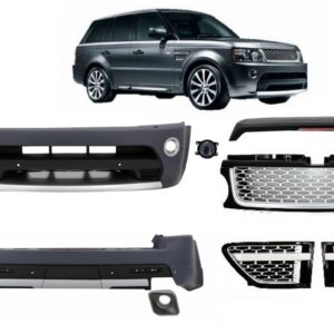 Body Kit suitable for Land Range Rover Sport L320 Facelift (2009-2013) Autobiography Design Black Silver Grille Edition