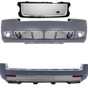 Body Kit suitable for Land Range Rover Vogue L322 (2002-2012) Black Silver Grille Edition Autobiography Design