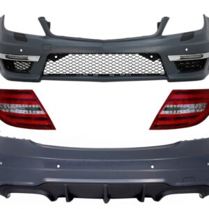 Body Kit suitable for Mercedes C-Class W204 Facelift (2007-2015) with LED Taillights