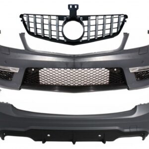 Body Kit suitable for MERCEDES C-Class W204 Facelift C63 T-Modell S204 Station Wagon Estate with Front Grille GT-R Panamericana Design Chrom