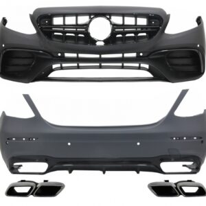 Body Kit suitable for Mercedes E-Class W213 (2016-2019) E63 Design with Exhaust Muffler Tips Chrome