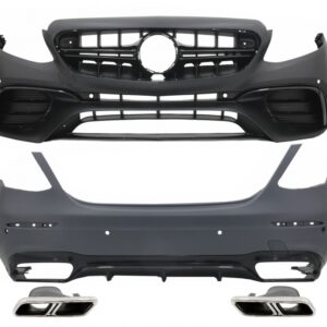 Body Kit suitable for Mercedes E-Class W213 (2016-2019) E63 Design with Exhaust Muffler Tips Chrome