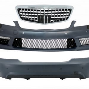 Body Kit suitable for Mercedes S-Class W221 (2005-2012) Bumpers with Front Grille and Side Skirts S63 S65 Design