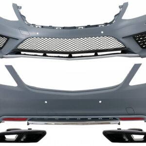 Body kit suitable for Mercedes S-Class W222 (2013-06.2017) with Exhaust Muffler Tips Black S63 Look