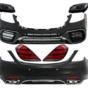 Body Kit suitable for Mercedes S-Class W222 Facelift (2013-06.2017) S63 Design with Headlights Full LED