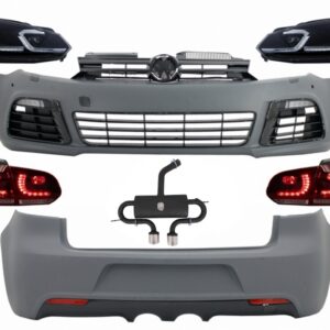 Body Kit suitable for VW Golf VI 6 MK6 (2008-2013) R20 Design with Exhaust System Catback