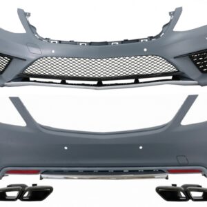 Body Kit with Exhaust Muffler Tips Black suitable for Mercedes S-Class W222 (2013-06.2017) S63 Design