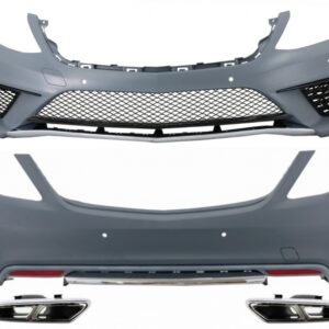 Body Kit with Exhaust Muffler Tips Chrome suitable for Mercedes S-Class W222 (2013-06.2017) S63 Design