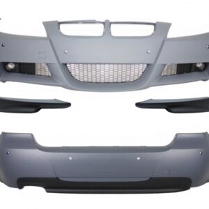 Body Kit with Front Bumper Splitters Spoiler suitable for BMW 3 Series Touring E91 LCI (2008-2011) M-Technik M-Sport M-Tech Design