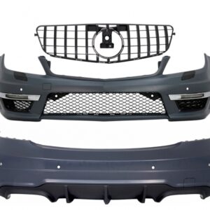 Body Kit with Front Grille suitable for Mercedes C-Class W204 (2007-2014) Facelift C63 GT-R Panamericana Design