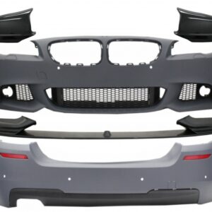Body Kit with Spoiler Lip and Mirror Covers suitable for BMW 5 Series F10 Non LCI (2011-2014) M Design Carbon