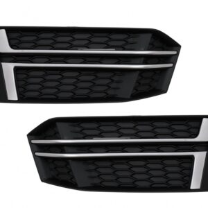 Bumper Lower Grille Covers Side Grilles suitable for Audi A4 B9 Sedan Avant (2016-2018) S-Line